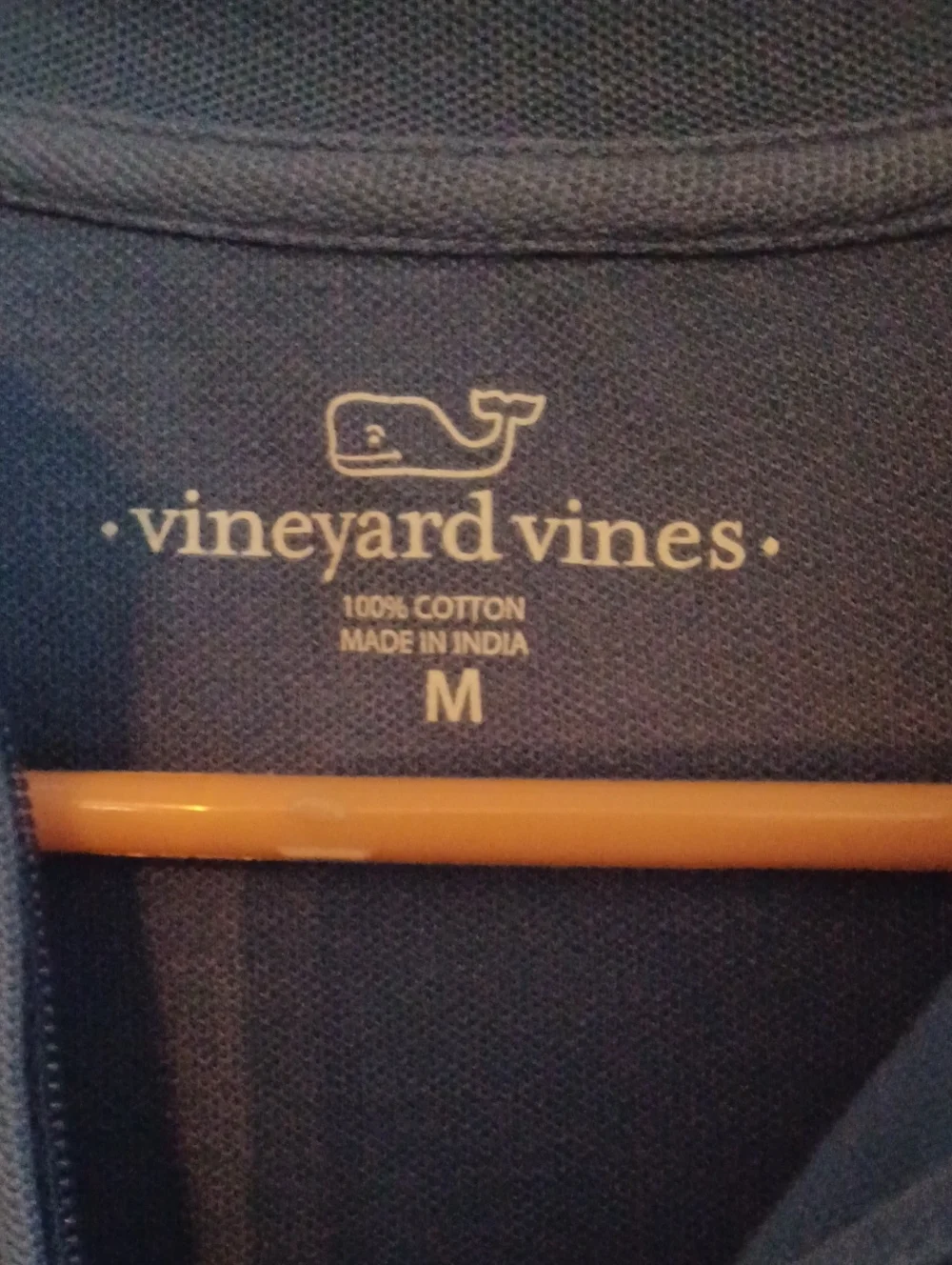 Vineyard Vines Men's Blue Quarter-Zip Pullover